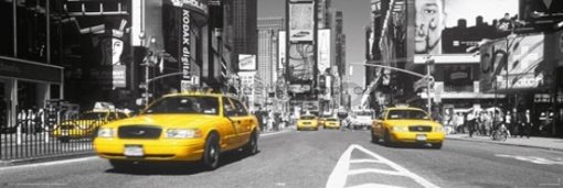 Plakát - Žluté taxi, Time Square (3)