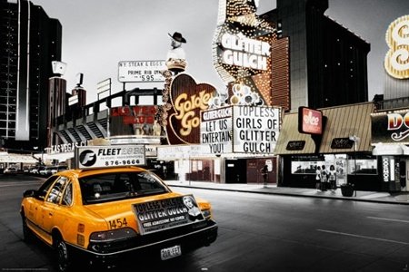 Plakát - Las Vegas taxi