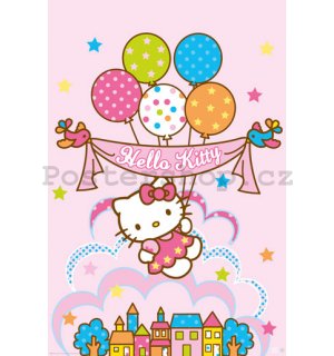 Plakát - Hello Kitty Balloons