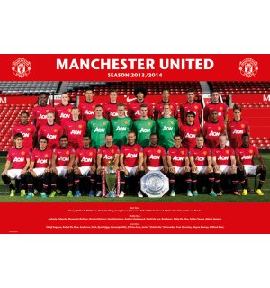 Plakát - Manchester United (Team foto 13/14)