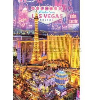 Plakát - Las Vegas (koláž)