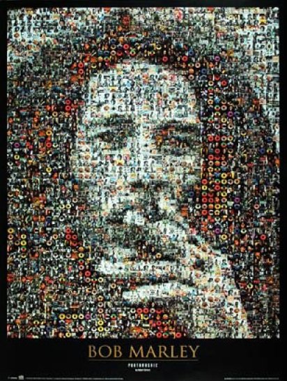 Plakát - Bob Marley mosaic