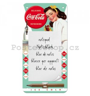 Poznámkový blok - Coca-Cola (Dívka)