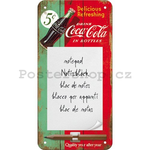 Poznámkový blok - Coca-Cola (Dvoubarevný)