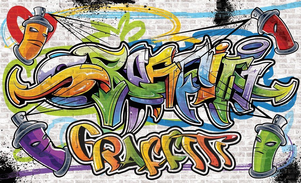 Fototapeta: Graffiti (5) - 254x368 cm
