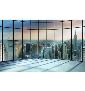 Fototapeta: Pohled z okna na New York - 254x368 cm