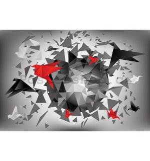Fototapeta: Origami abstrakce (1) - 254x368 cm