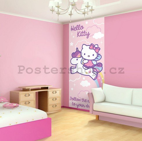 Fototapeta: Hello Kitty (duha) - 211x91 cm