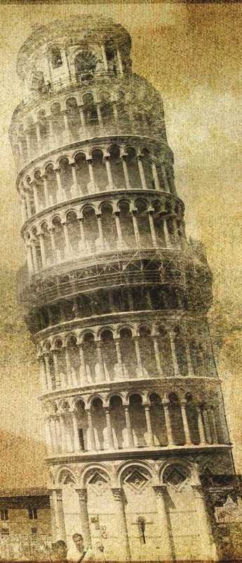 Fototapeta: Šikmá věž v Pise - 211x91 cm