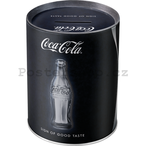 Plechová kasička - Coca-Cola (Sign of Good Taste)