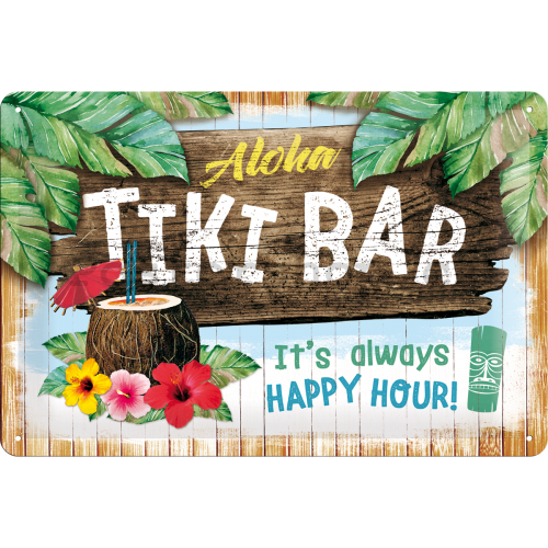 Plechová cedule - Tiki Bar