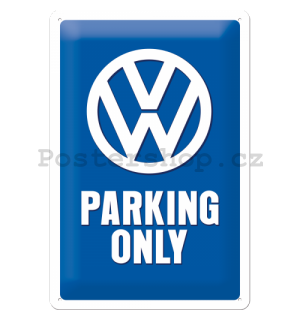 Plechová cedule: VW Parking Only - 30x20 cm