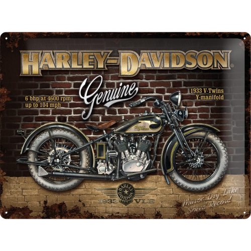 Plechová cedule – Harley-Davidson Genuine 1933