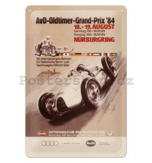 Plechová cedule – Audi AvD Oldtimer Grand Prix