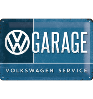 Plechová cedule – VW Garage