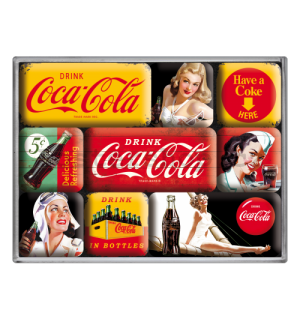 Sada magnetů - Coca-Cola (různé)