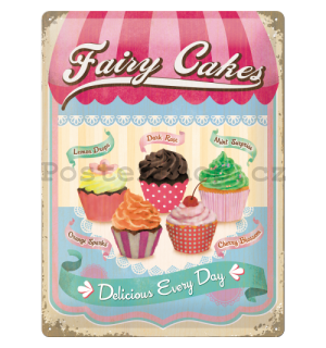 Plechová cedule – Fairy Cakes Cup Cakes