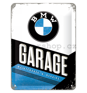 Plechová cedule - BMW Garage