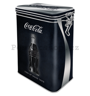 Plechová dóza s klipem - Coca-Cola