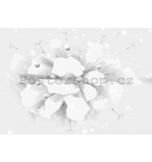 Fototapeta: Bílá abstrakce (3) - 184x254 cm