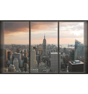 Fototapeta: Pohled z okna na Manhattan - 184x254 cm