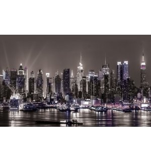 Fototapeta: Noční New York - 184x254 cm