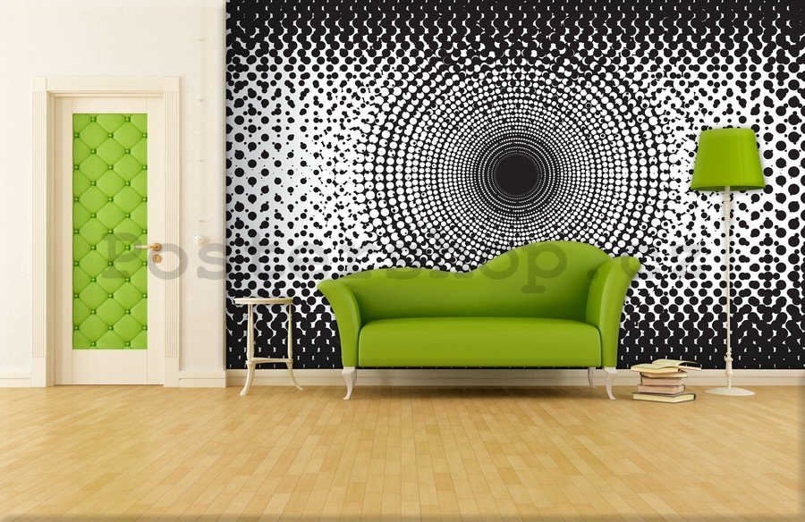 Fototapeta: Černobílá abstrakce (2) - 184x254 cm