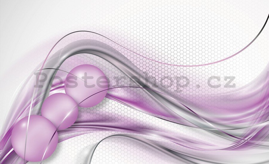Fototapeta: Růžová abstrakce (1) - 254x368 cm