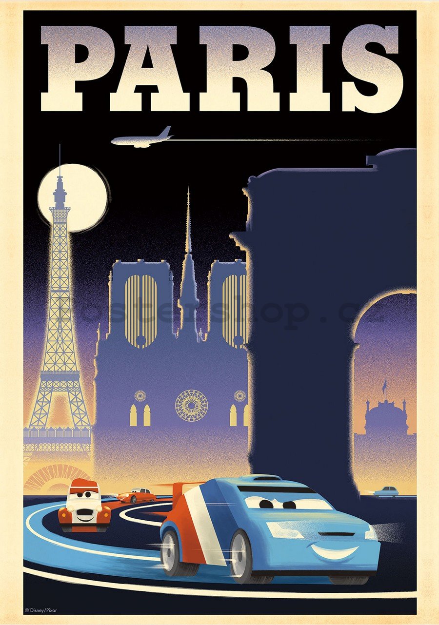 Fototapeta: Cars 2 Paris (reklama) - 184x254 cm
