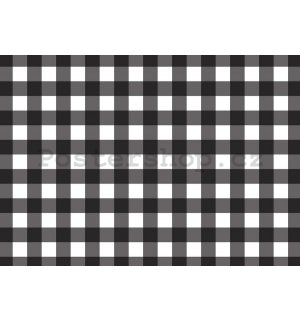 Fototapeta: Černobílé čtverce - 184x254 cm