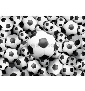 Fototapeta: Fotbalové míče (2) - 184x254 cm