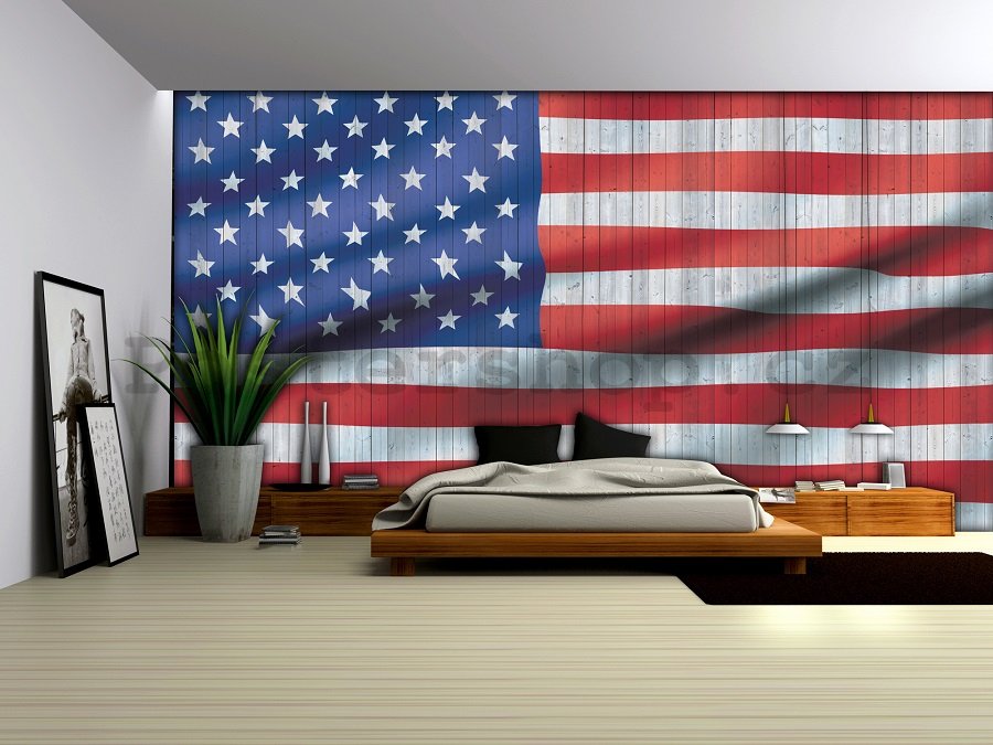 Fototapeta: Vlajka USA (2) - 184x254 cm