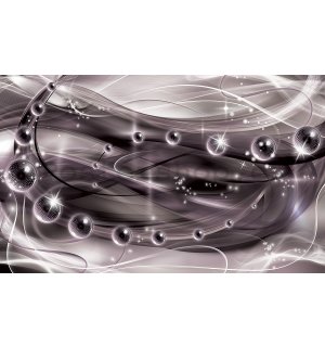 Fototapeta: Lesklá abstrakce (fialová) - 184x254 cm