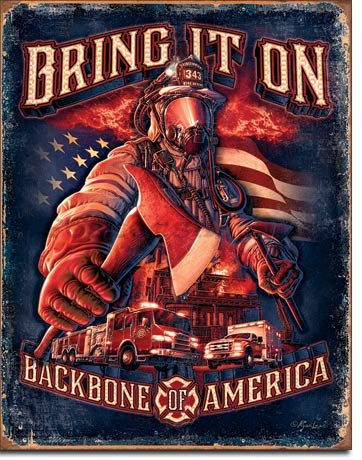Plechová cedule - Bring It On (Backbone America)