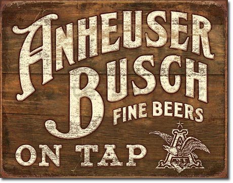 Plechová cedule - Anheuser-Busch (Fine Beer)
