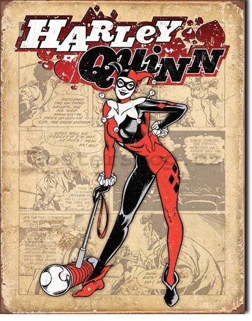 Plechová cedule - Harley Quinn (1)