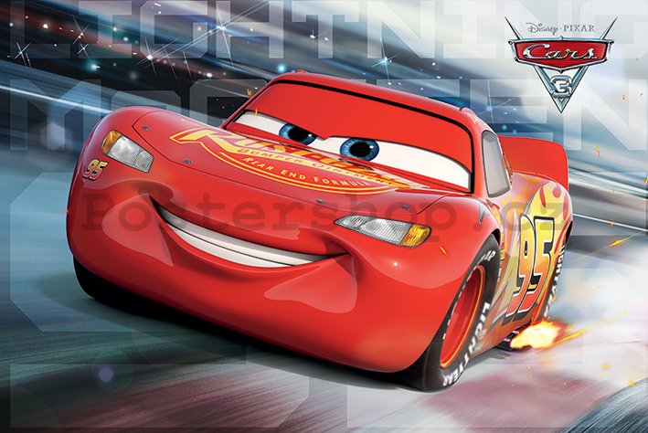 Plakát - Auta 3, Cars 3 (McQueen)