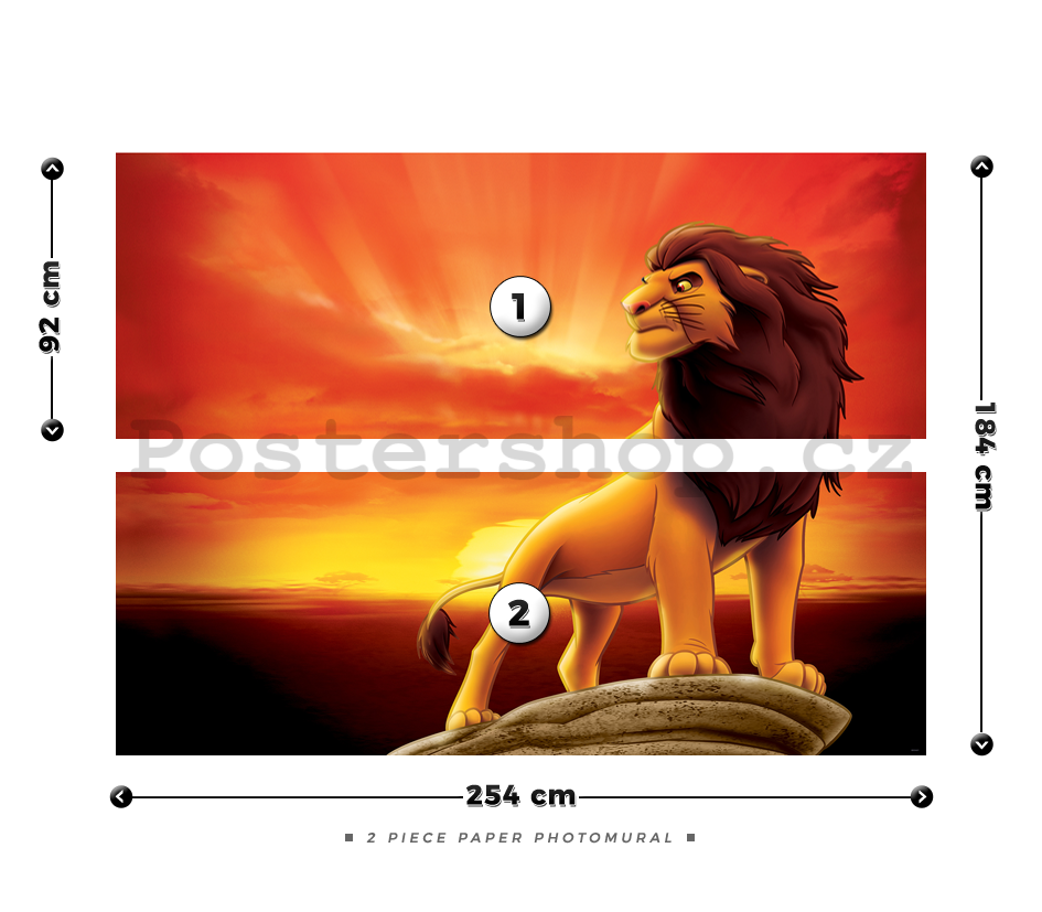 Fototapeta: Lví král (1) - 184x254 cm