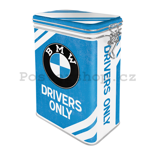 Plechová dóza s klipem - BMW Drivers Only