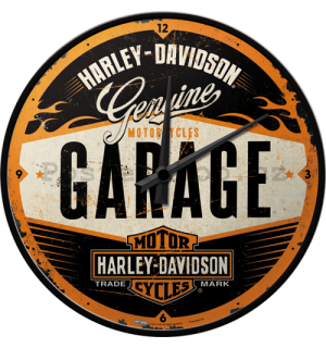 Nástěnné hodiny - Harley-Davidson Garage