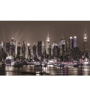 Fototapeta vliesová: Noční New York - 184x254 cm