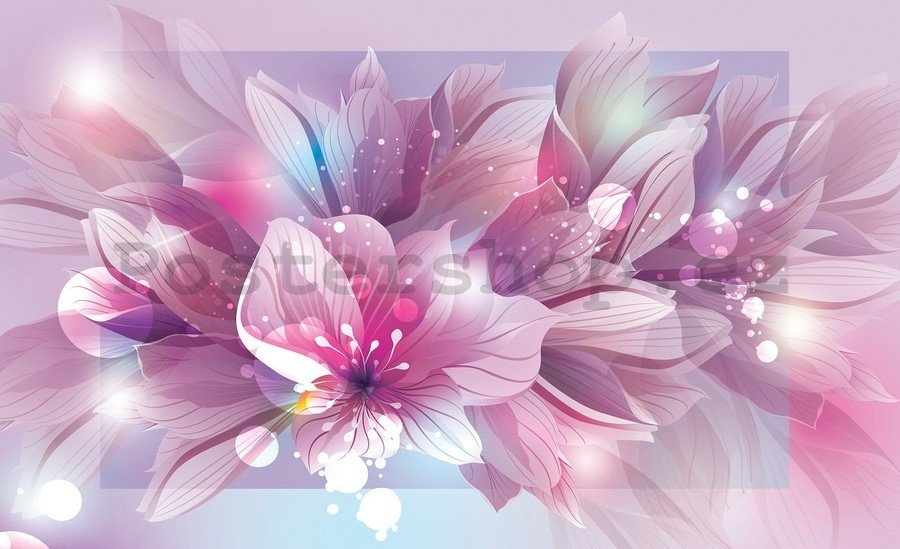 Obraz na plátně: Růžová květinová abstrakce (2)  - 75x100 cm