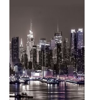 Fototapeta: Noční New York - 254x184 cm