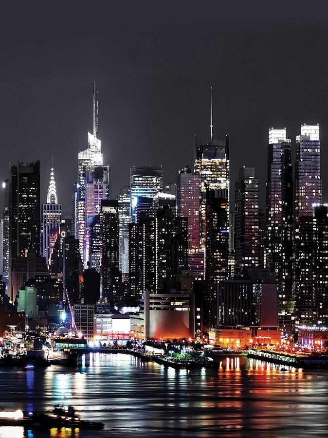Fototapeta: Noční New York (2) - 254x184 cm