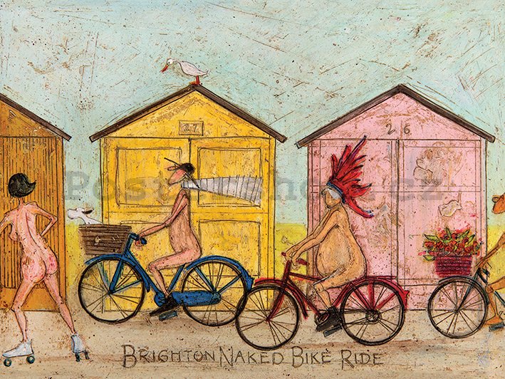 Obraz na plátně - Sam Toft, Brighton Naked Bike Ride