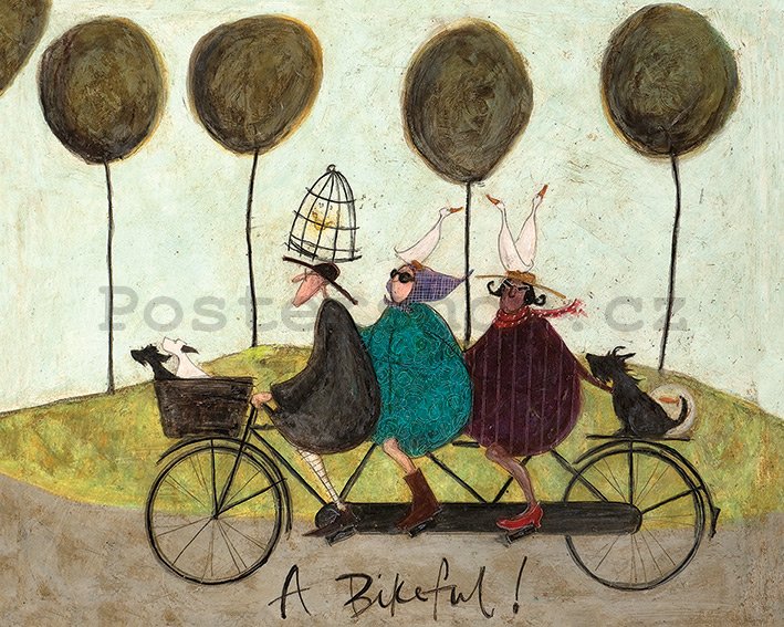 Obraz na plátně - Sam Toft, A Bikeful!