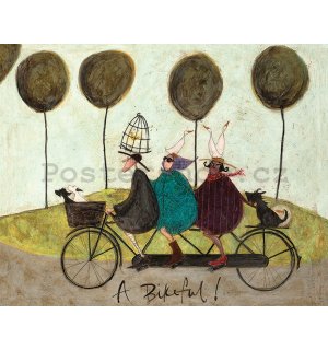 Obraz na plátně - Sam Toft, A Bikeful!