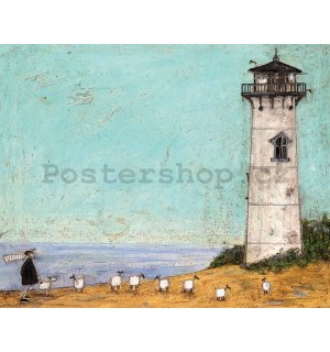 Obraz na plátně - Sam Toft, Seven Sisters and a Lighthouse
