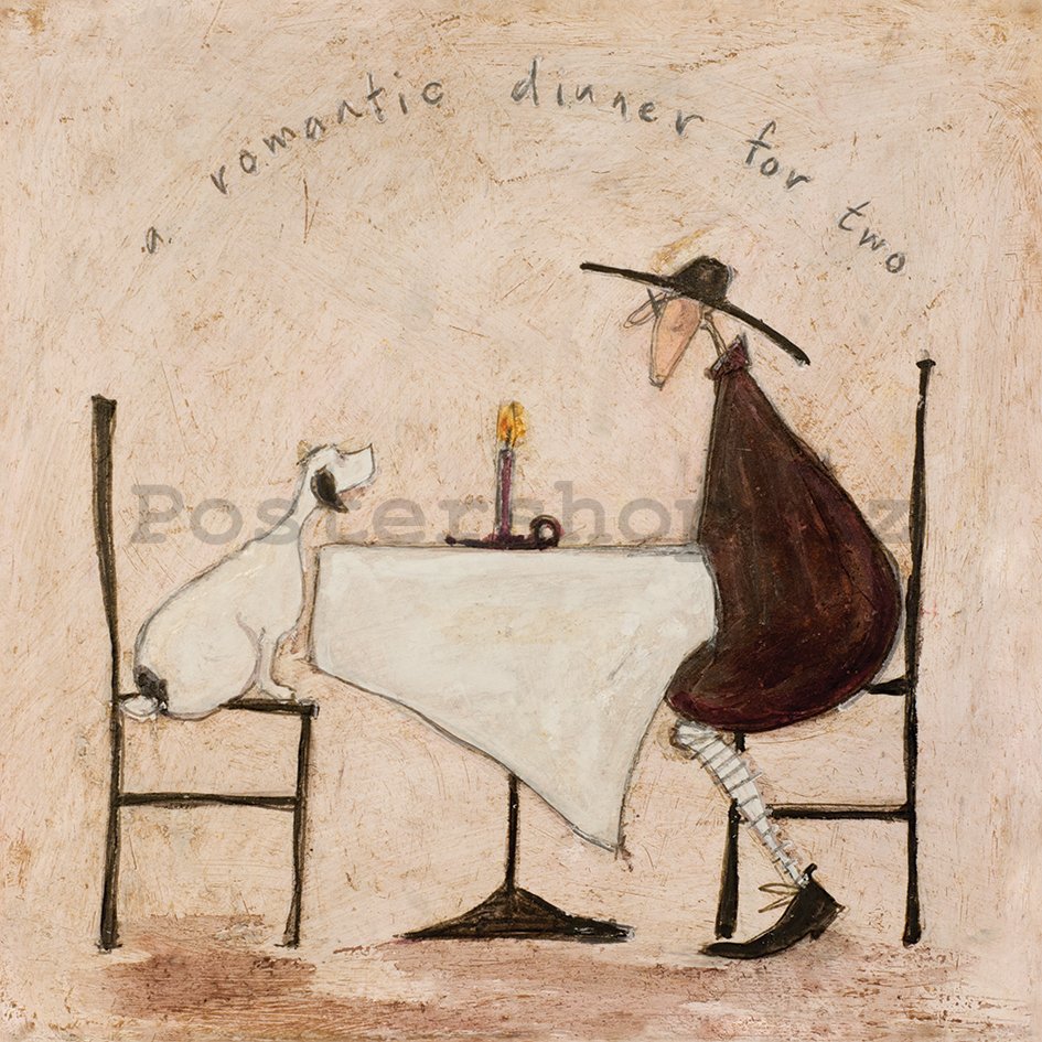 Obraz na plátně - Sam Toft, A Romantic Dinner For Two