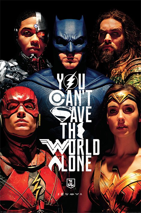 Plakát - Justice League (You Can't Save the World Alone)
